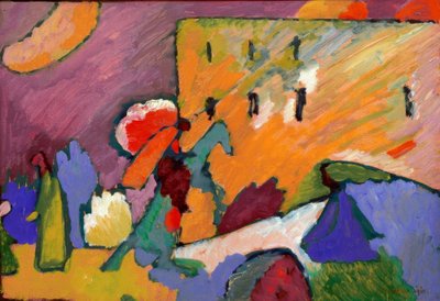 Study for Improvisation 3 (Rider over the Bridge) by Wassily Kandinsky